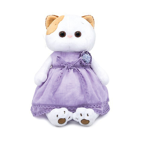 

Мягкая игрушка Budi Basa Кошечка Ли-Ли в лавандовом платье, 27 см, Белый