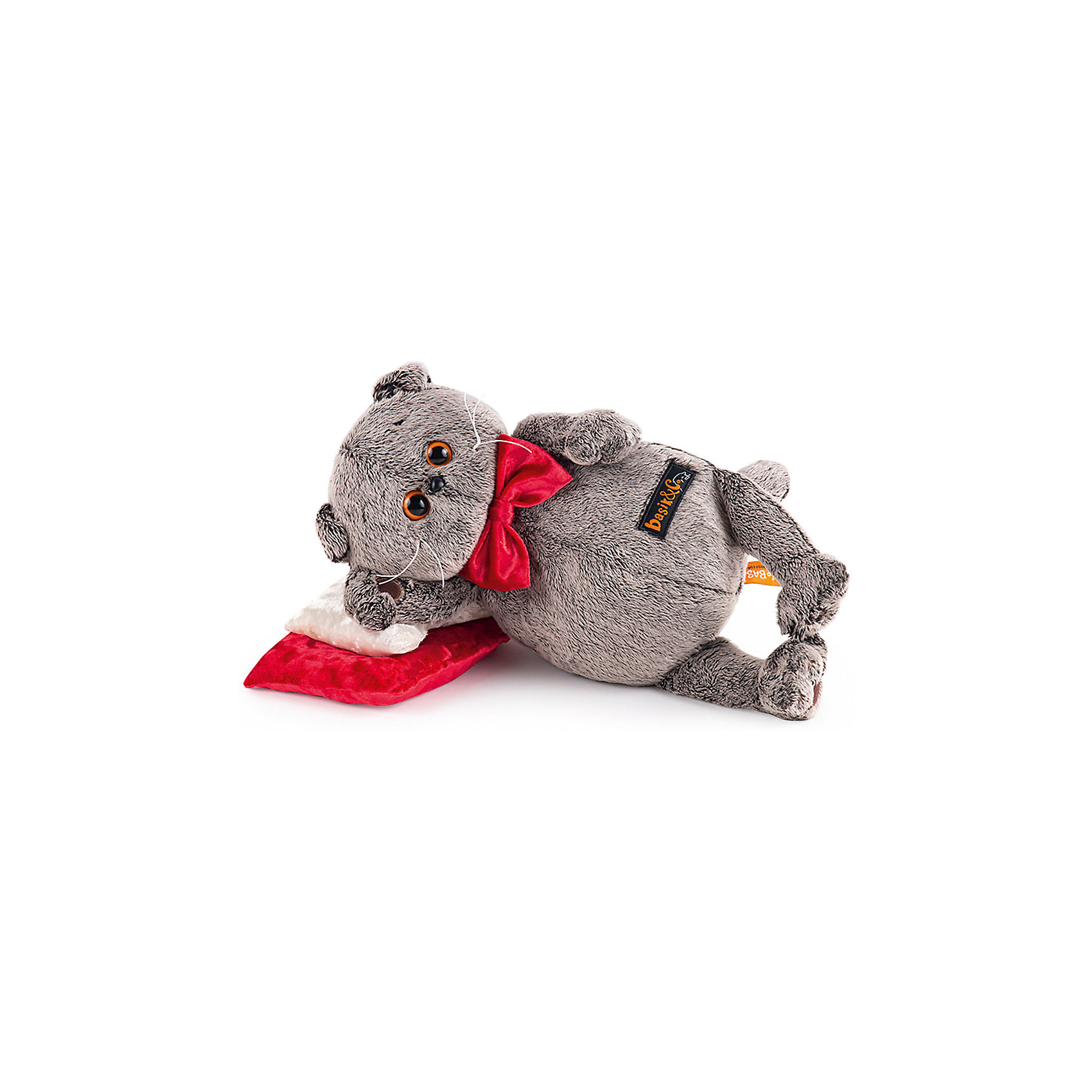 Мягкая игрушка Кот Басик на бархатной подушке, 26 см Budi Basa 12977896