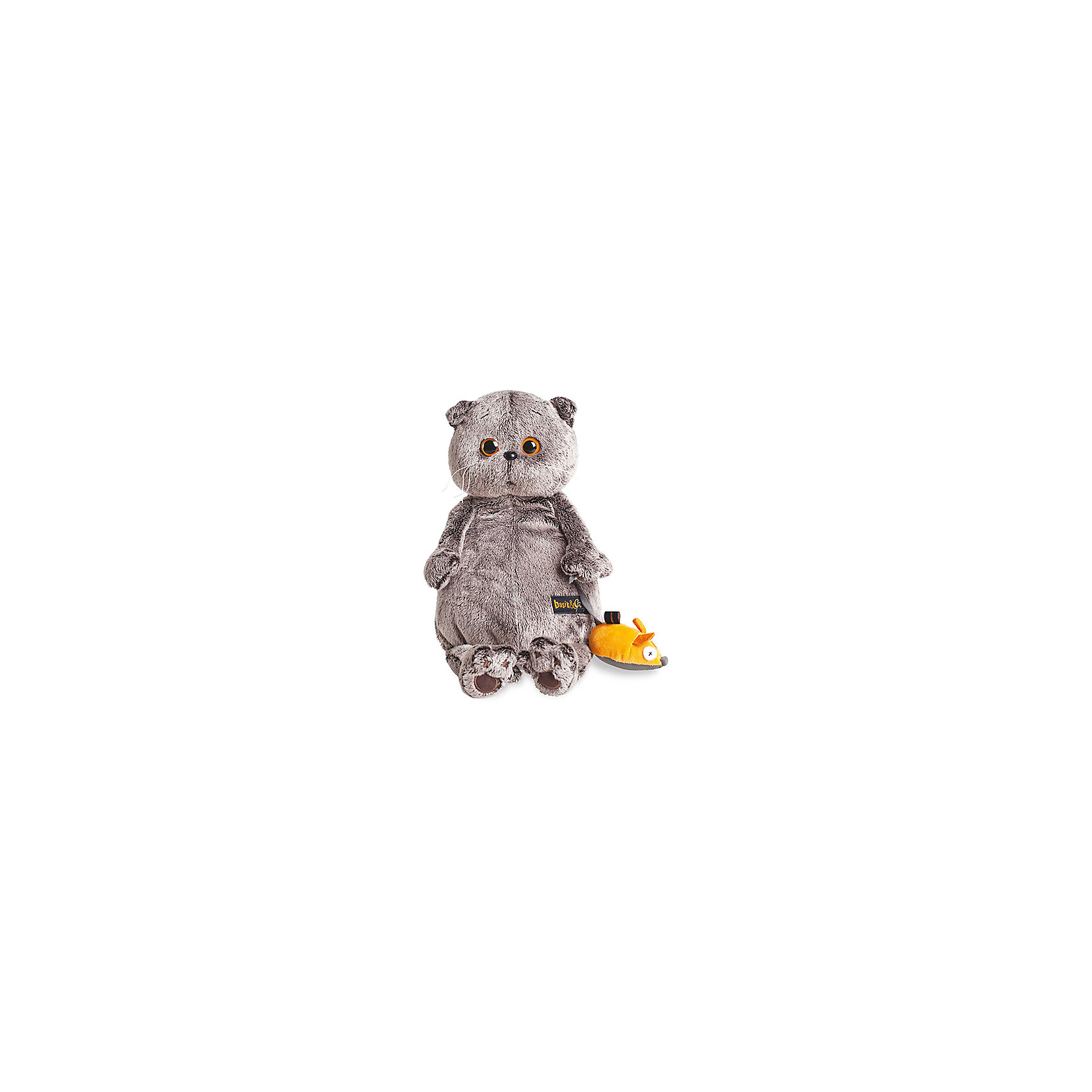 Мягкая игрушка Кот Басик и мышка, 30 см Budi Basa 12978006