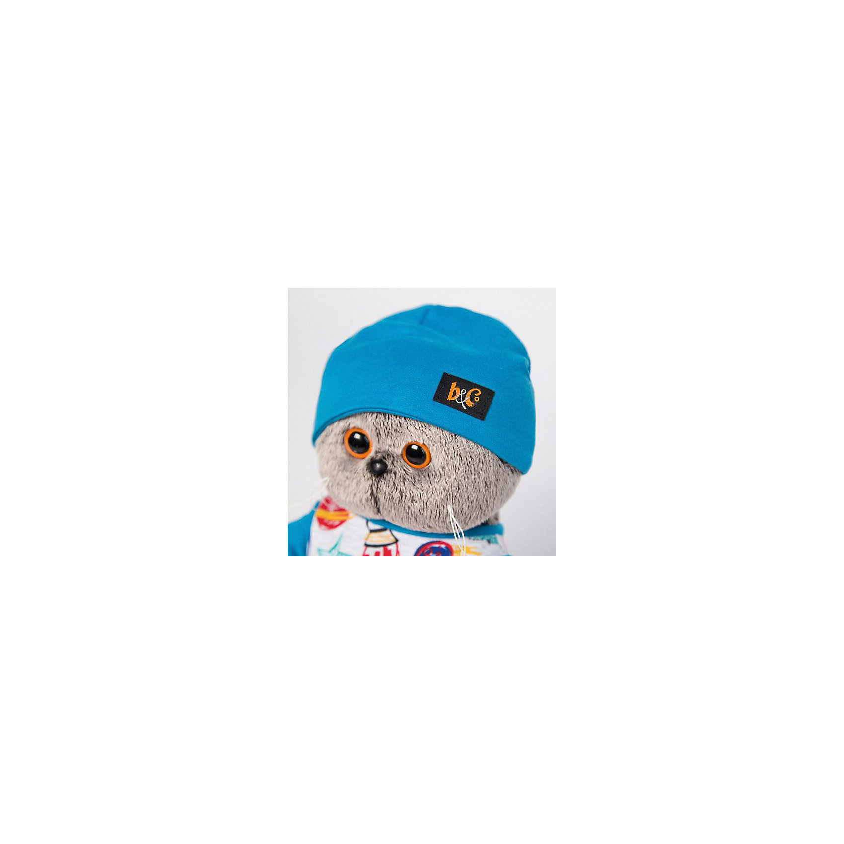 фото Мягкая игрушка Budi Basa Кот Басик в футболке космос и в шапочке, 25 см