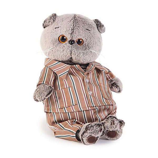фото Мягкая игрушка Budi Basa Кот Басик в шелковой пижамке, 30 см