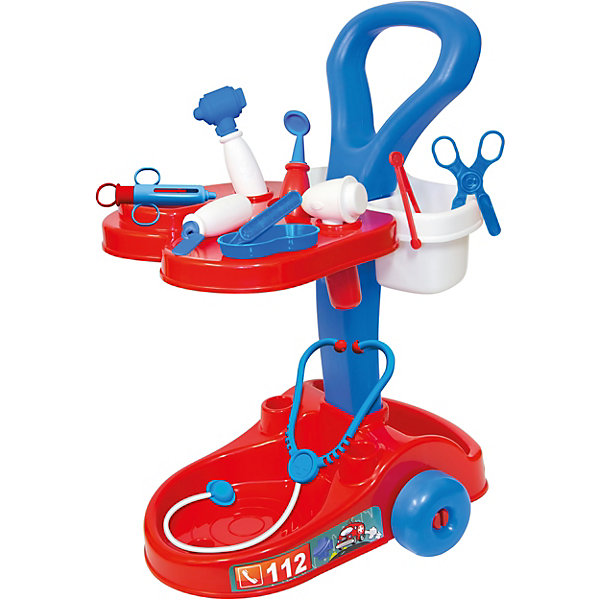 

Игровой набор в тележке Mochtoys "Доктор", Разноцветный
