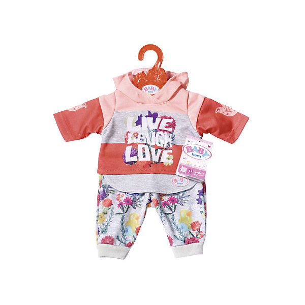 

Одежда для куклы Zapf Creation Baby Born Цветочный костюм, красный