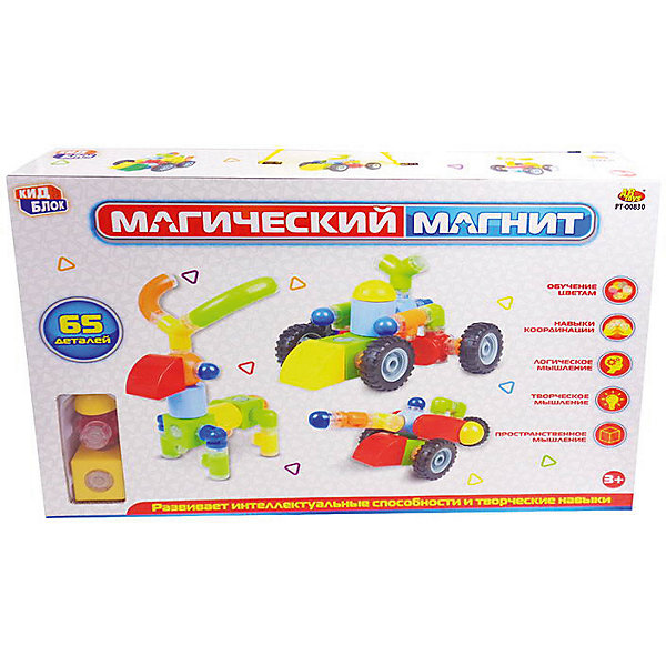

Конструктор ABtoys "Магический магнит", 65 деталей, Разноцветный, Конструктор ABtoys "Магический магнит", 65 деталей