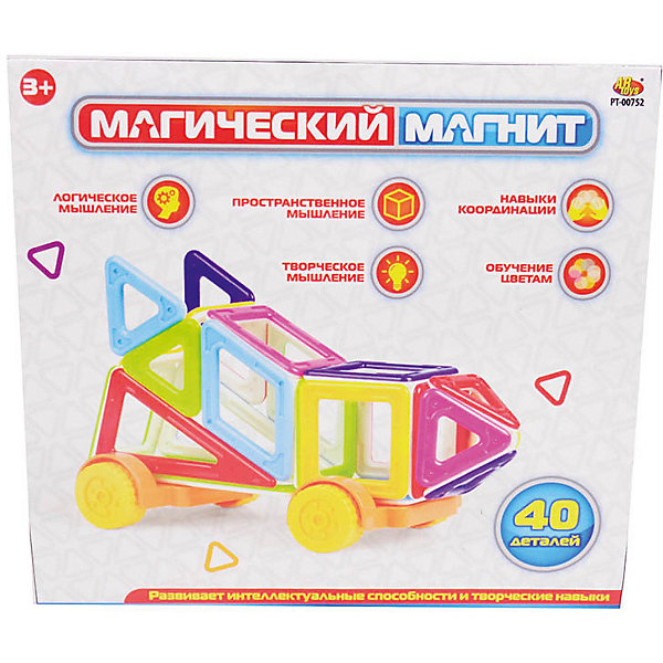 

Конструктор ABtoys "Магический магнит", 40 деталей, Разноцветный, Конструктор ABtoys "Магический магнит", 40 деталей