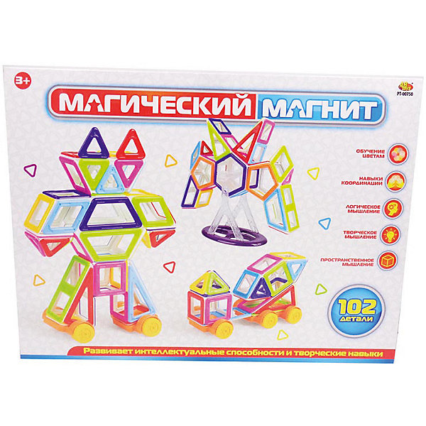 

Конструктор ABtoys "Магический магнит", 102 предмета, Разноцветный, Конструктор ABtoys "Магический магнит", 102 предмета