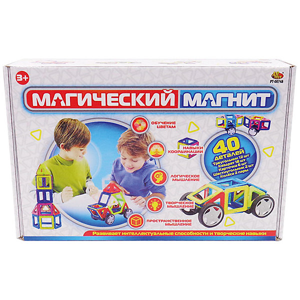 

Конструктор ABtoys "Магический магнит", 40 деталей, Разноцветный, Конструктор ABtoys "Магический магнит", 40 деталей