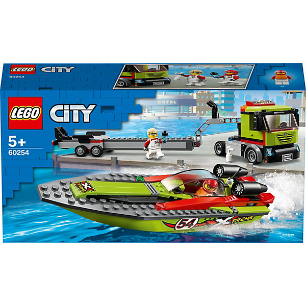 

Конструктор LEGO City Great Vehicles 60254: Транспортировщик скоростных катеров