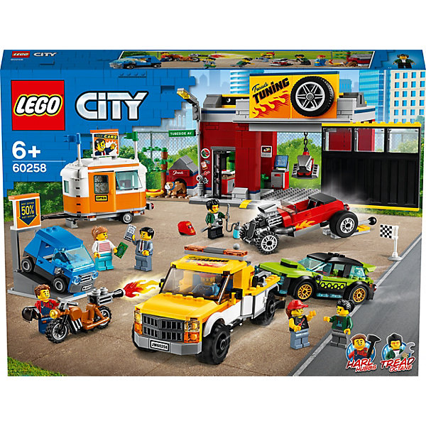 

Конструктор LEGO City Turbo Wheels 60258: Тюнинг-мастерская