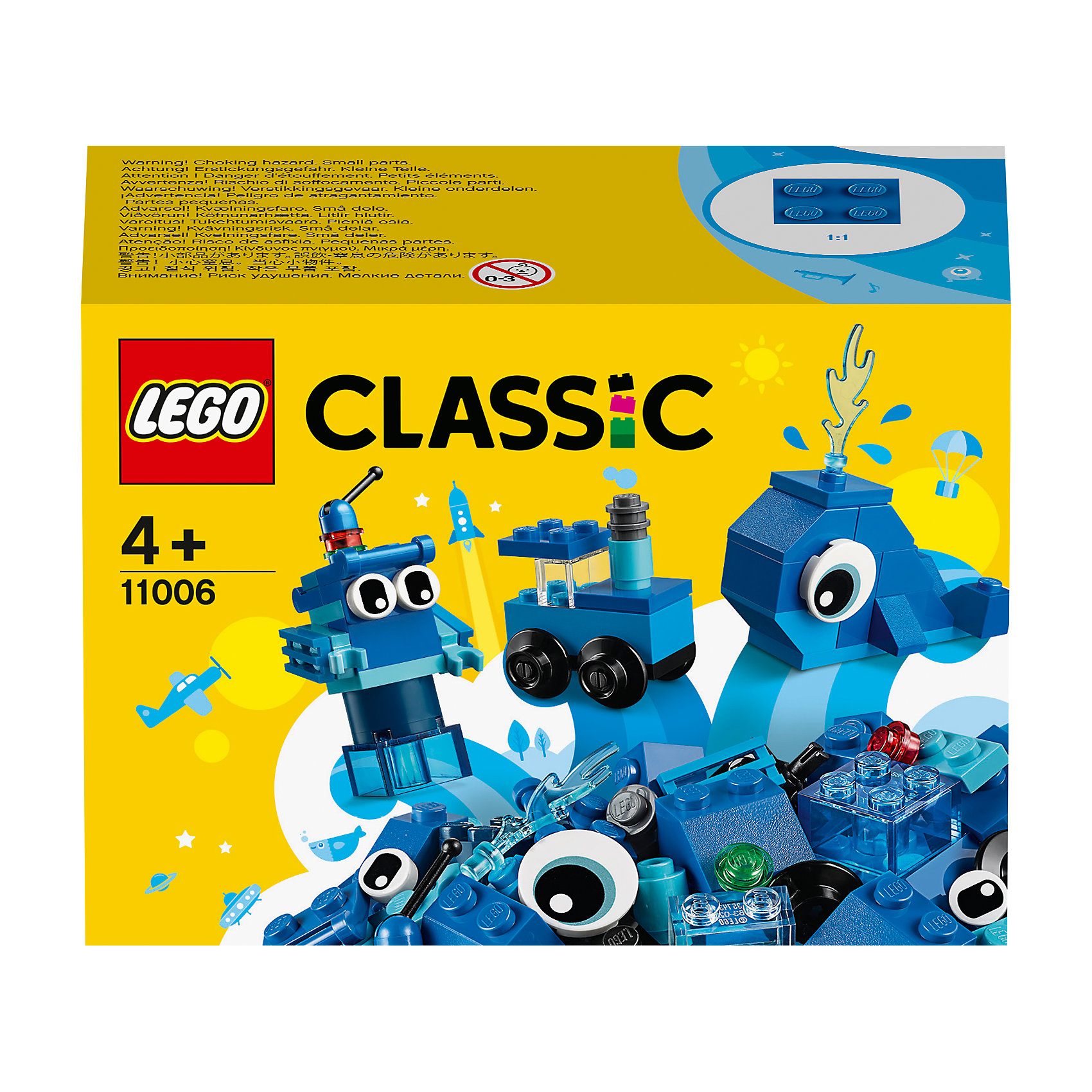 фото Конструктор lego classic 11006: синий набор для конструирования