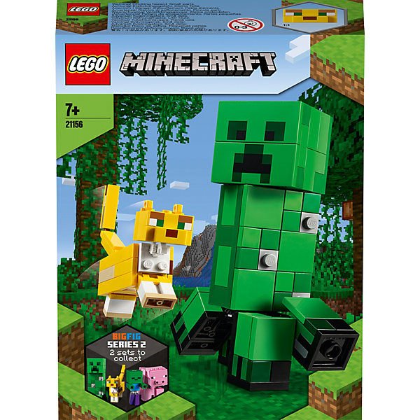 

Конструктор LEGO Minecraft 21156: Большие фигурки, Крипер и Оцелот