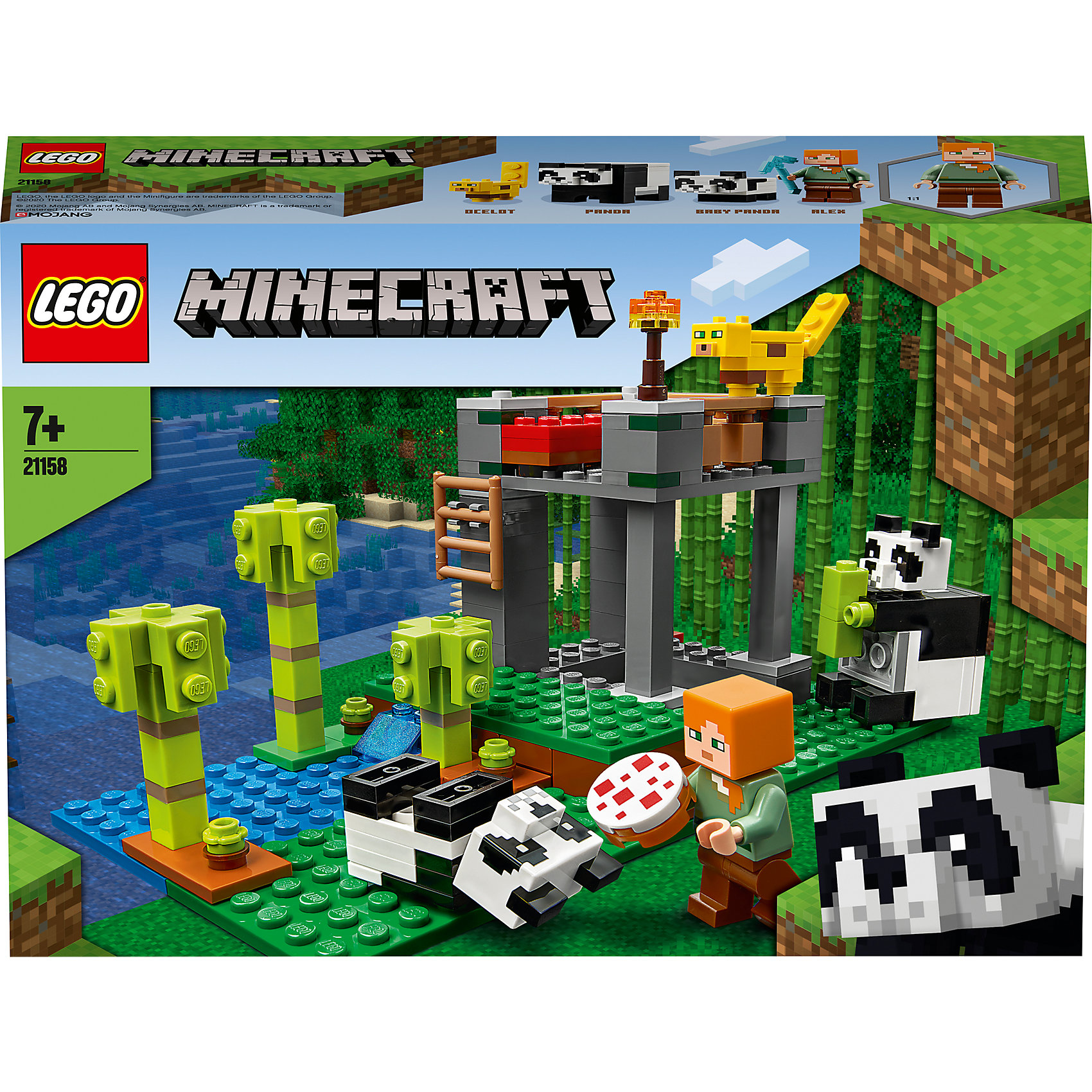 фото Конструктор lego minecraft 21158: питомник панд