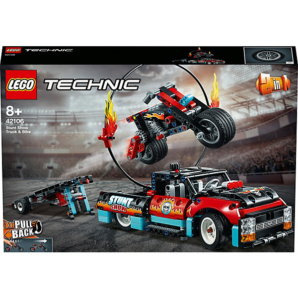 

Конструктор LEGO Technic 42106: Шоу трюков на грузовиках и мотоциклах