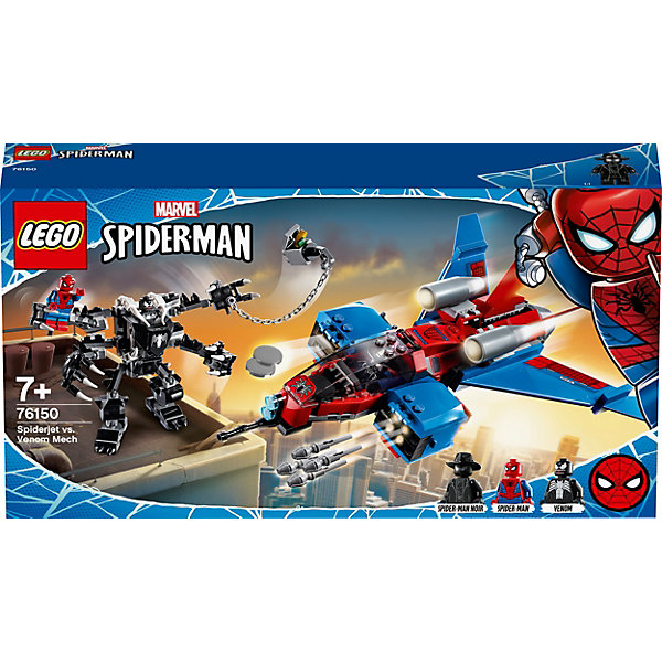 

Конструктор LEGO Super Heroes 76150: Реактивный самолёт Человека-Паука против Робота Венома