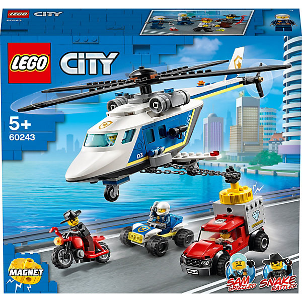 фото Конструктор lego city police 60243: погоня на полицейском вертолёте