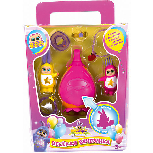 

Игровой набор Bush baby world "Пушастик mini Вечеринка (карнавал)", Разноцветный