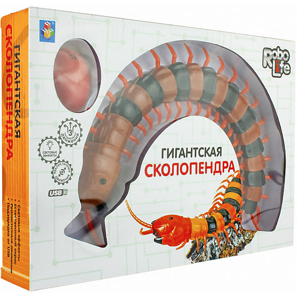 Игрушка "Гигантская сколопендра" световые эффекты 1Toy 12999842