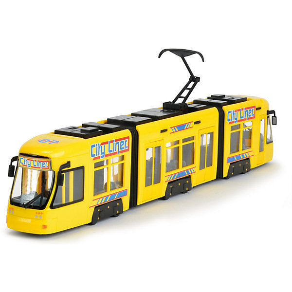 фото Городской трамвай Dickie Toys желтый, 46 см
