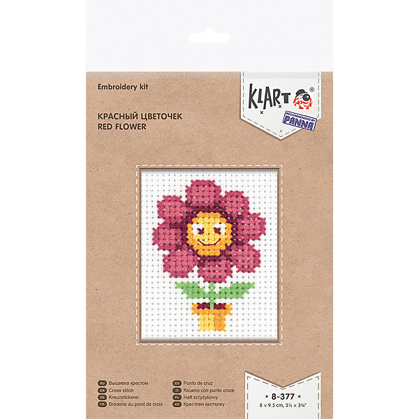 Набор для вышивания "Красный цветочек" Klart 13009182