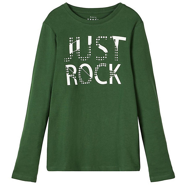 

Лонгслив Name it, Темно-зеленый, Лонгслив Name it