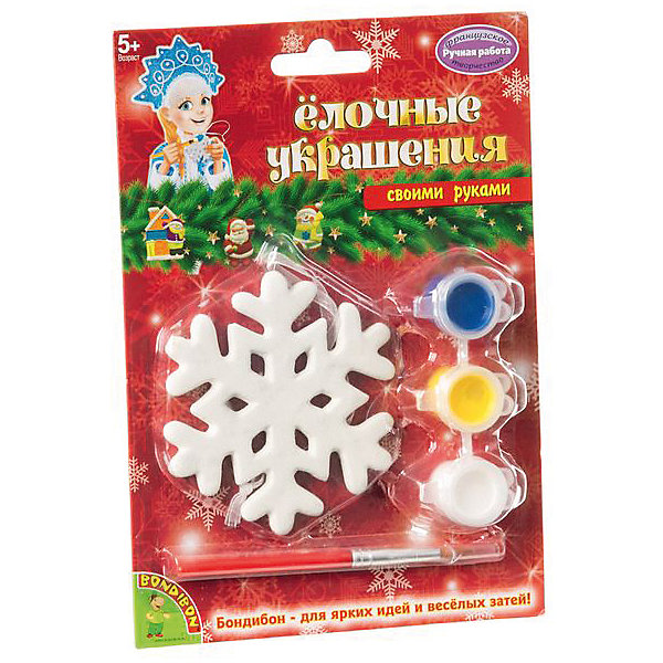 Bondibon Набор для творчества Bondibon Елочные украшения: снежинка