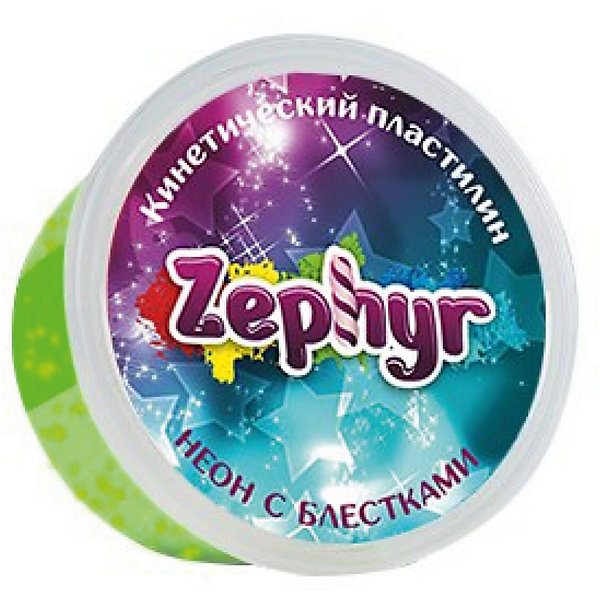 фото Кинетический пластилин zephyr, неоновый-зеленый