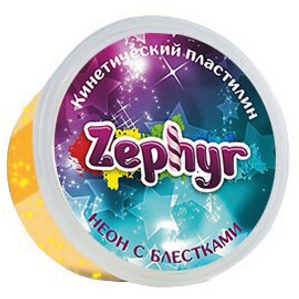 фото Кинетический пластилин zephyr, неоновый-оранжевый