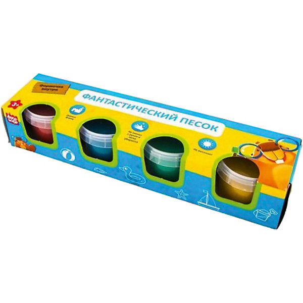 

Фантастический песок 1Toy, набор 4 цвета с блёстками, 1 формочка, Blau-kombi, Фантастический песок 1Toy, набор 4 цвета с блёстками, 1 формочка