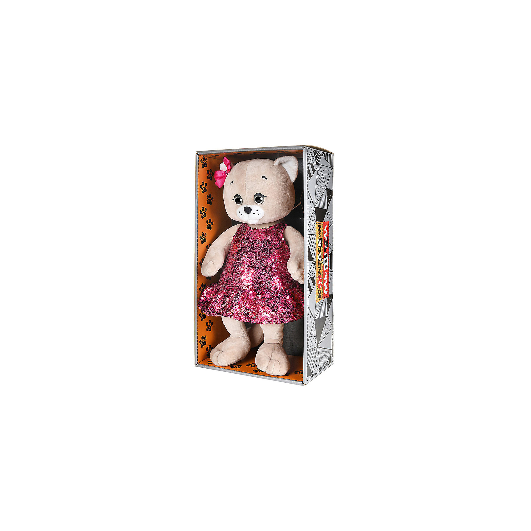 фото Мягкая игрушка Колбаскин&Мышель Мышель в красном платье 25 см