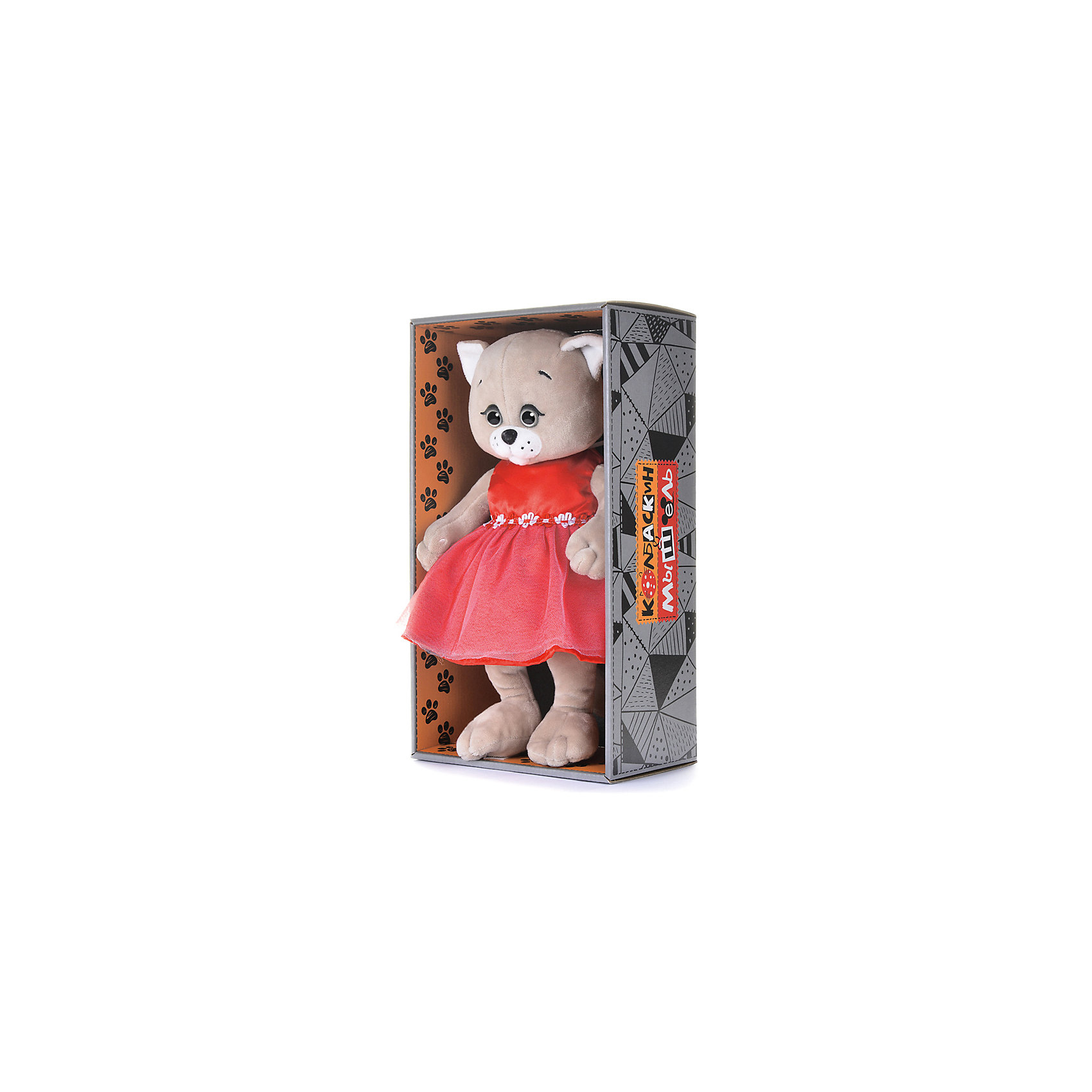 фото Мягкая игрушка Колбаскин&Мышель Мышель в красном платье 20 см