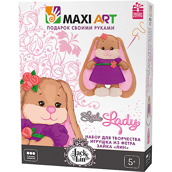 

Набор для творчества Maxi Art "Игрушка из фетра" Зайка Лин