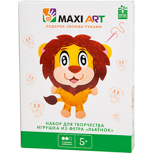 

Набор для творчества Maxi Art "Игрушка из фетра" Львёнок