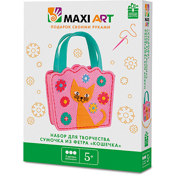 

Набор для творчества Maxi Art "Сумочка из фетра" Кошечка