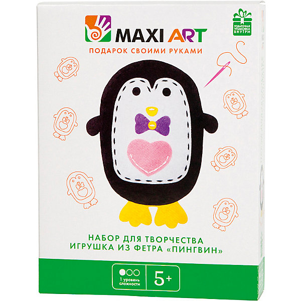 фото Набор для творчества Maxi Art "Игрушка из фетра" Пингвин