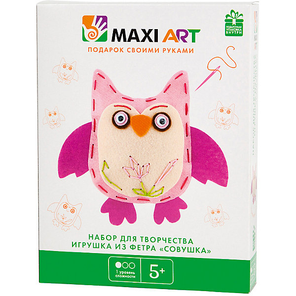 фото Набор для творчества Maxi Art "Игрушка из фетра" Совушка