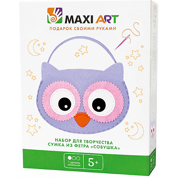 

Набор для творчества Maxi Art "Сумка из фетра" Совушка