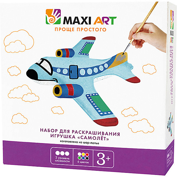 

Набор для раскрашивания Maxi Art "Игрушка" Самолёт
