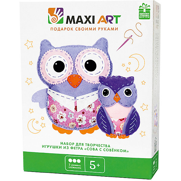 

Набор для творчества Maxi Art "Игрушки из фетра" Сова с совёнком