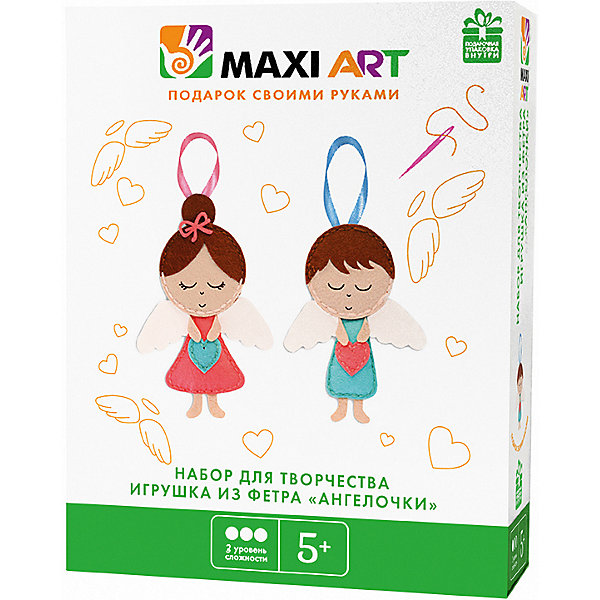 Набор для творчества "Игрушки из фетра" Ангелочки Maxi Art 13067596