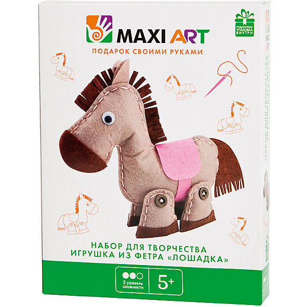 Набор для творчества "Игрушка из фетра" Лошадка Maxi Art 13067612