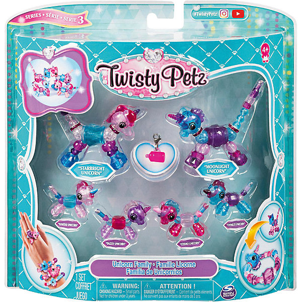 Набор игрушек-украшений Twisty Pets Семья Единорогов Twisty Petz 13068552