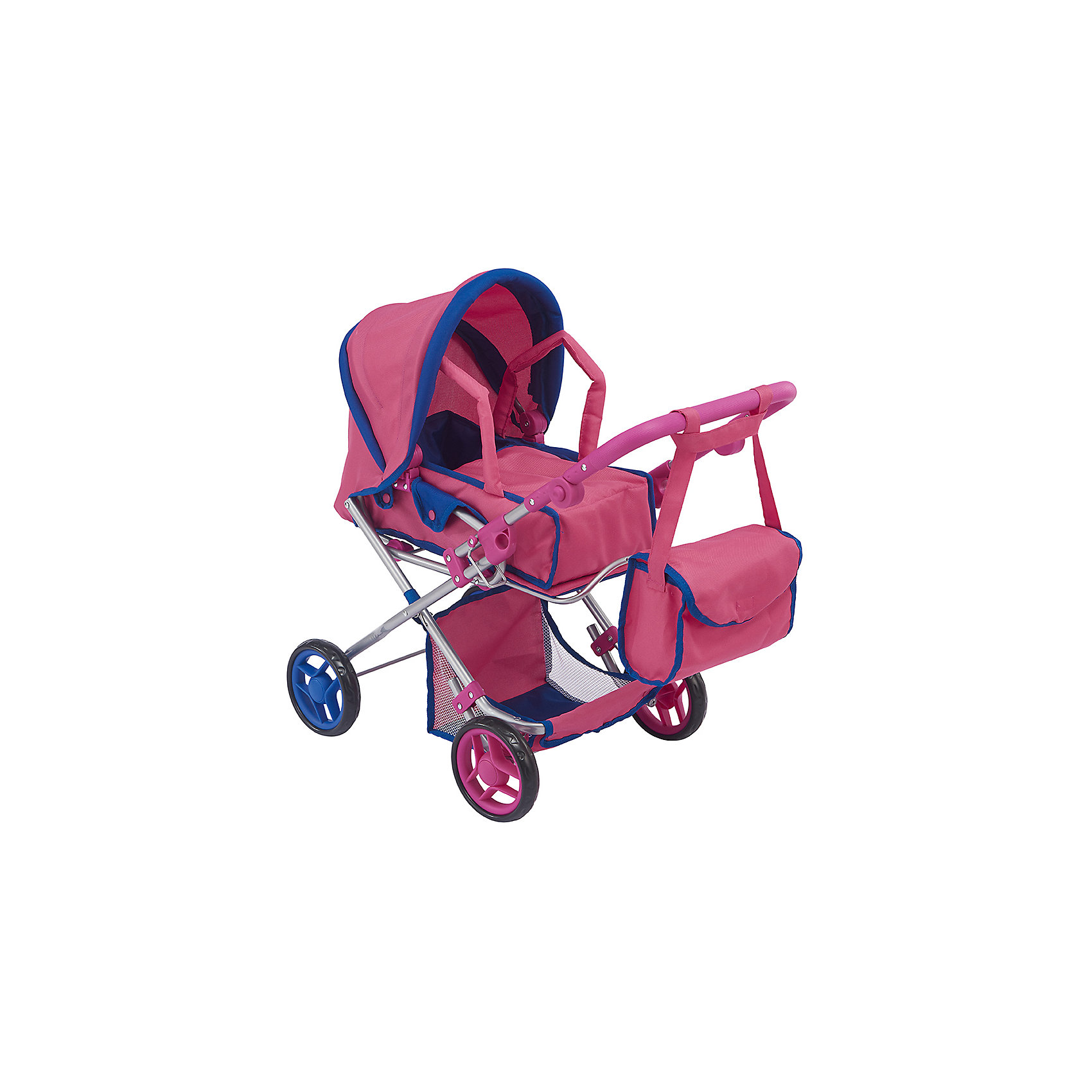 Коляска-трансформер 2-в-1 для кукол Infinia, розовая с синим Buggy Boom 13099359