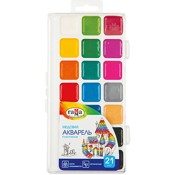 

Акварель Гамма "Классическая", медовая, полусухая, 21 цвет