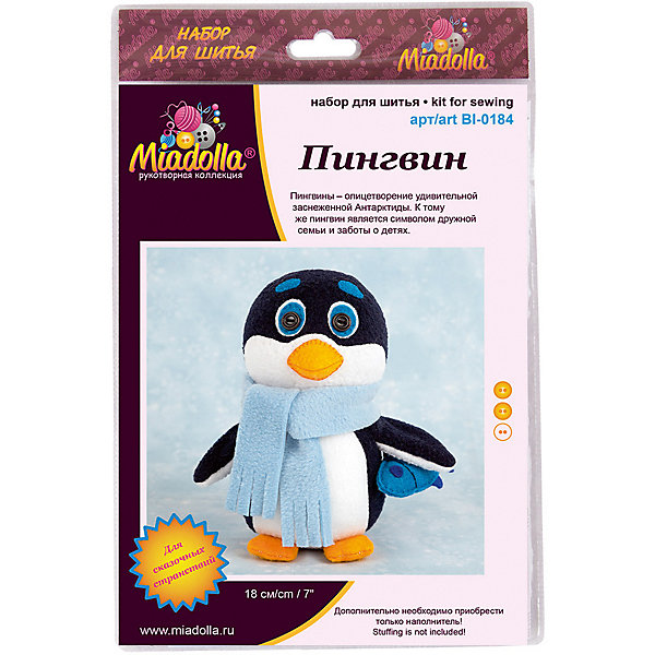 

Набор для шитья игрушки Miadolla "Пингвин, Набор для шитья игрушки Miadolla "Пингвин"