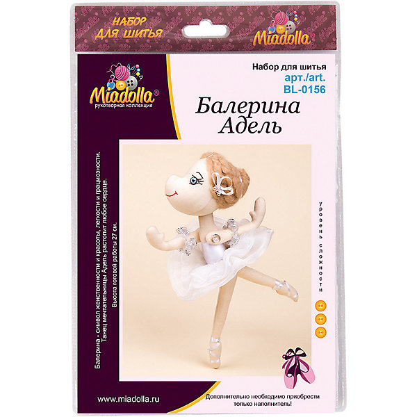 

Набор для шитья игрушки Miadolla "Балерина Адель, Набор для шитья игрушки Miadolla "Балерина Адель"
