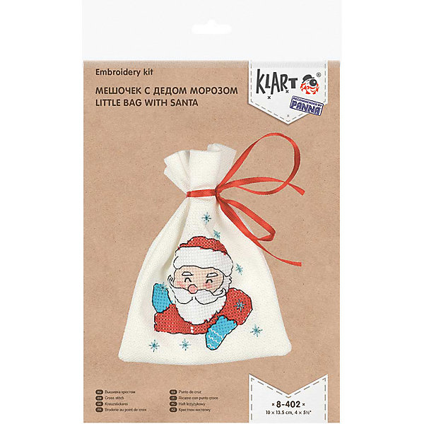Набор для вышивания "Мешочек с Дедом Морозом" Klart 13103234
