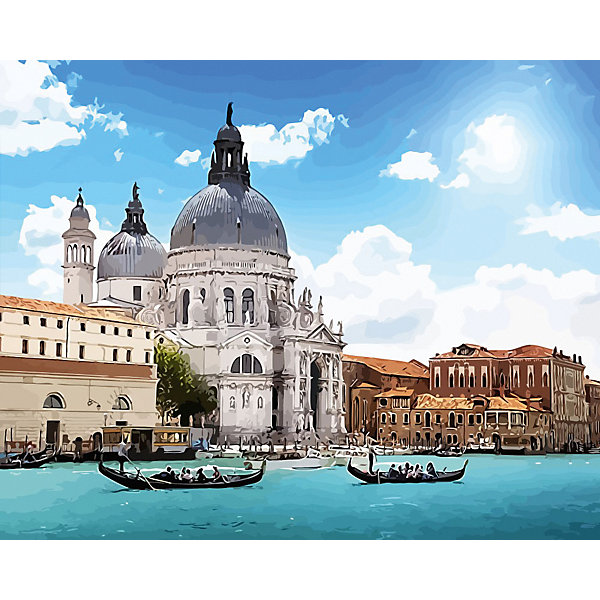 Набор для раскрашивания по номерам (на холсте) "Венеция. Базилика Санта-Мария", 50 х 40 см Freya 13127252