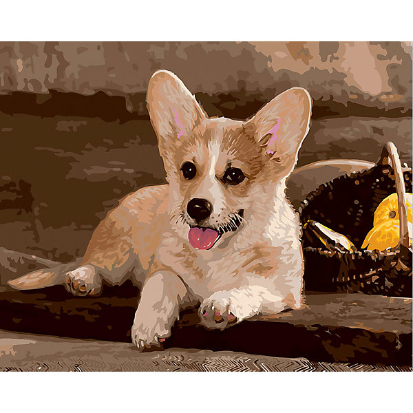 

Набор для раскрашивания по номерам (на холсте) Фрея "Вельш-Корги", 50 х 40 см