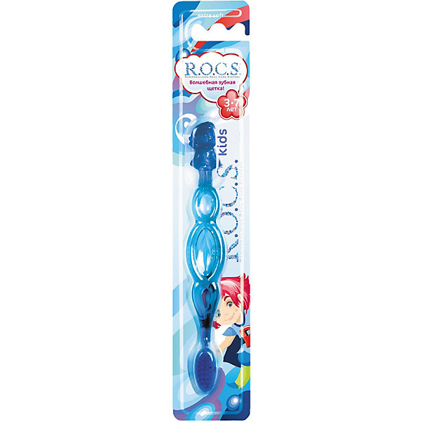 Зубная щетка Kids, синяя R.O.C.S. 13129552