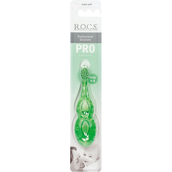 

Зубная щетка R.O.C.S. Pro Baby, экстрамягкая, зеленая